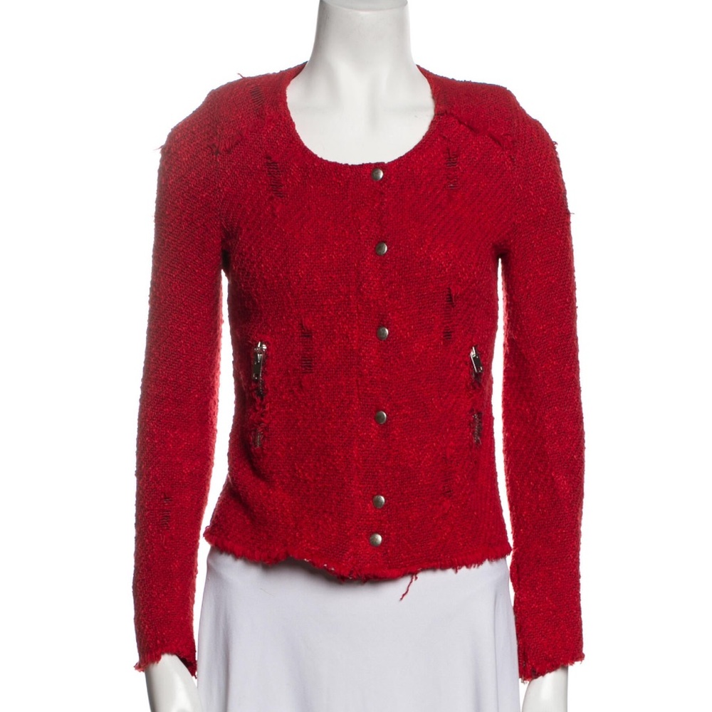 IRO red evening jacket size 0